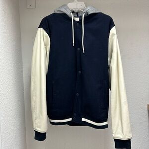 Aeropostale men’s hooded varsity jacket Large